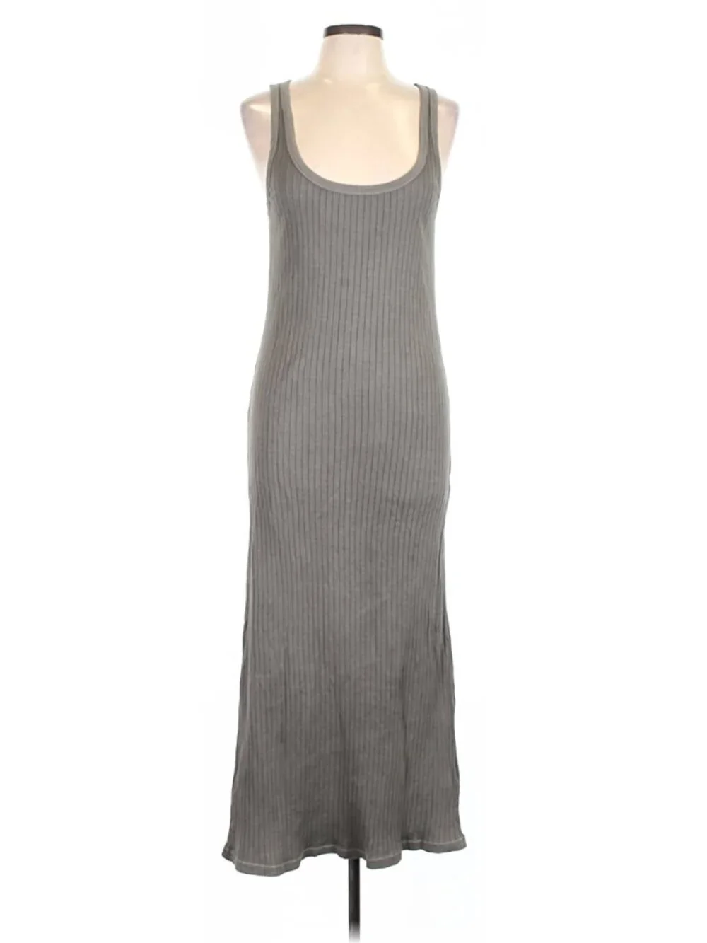 JAMES PERSE Square rib neck tank dress 3 (LG) - Picture 2 of 5
